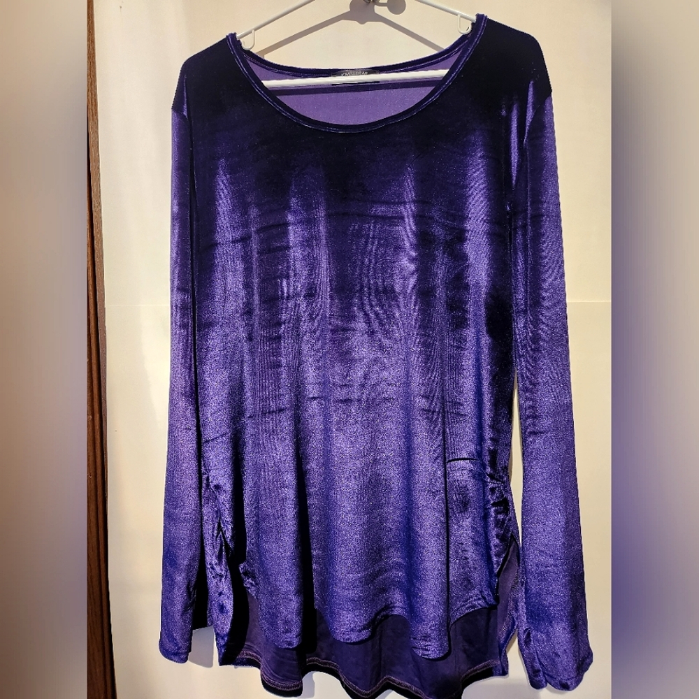 Purple Velvet Tunic